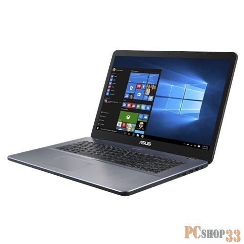 Ноутбук ASUS X705UV-BX111 (Pentium 4405U-2.10ГГц, 4ГБ, 1000ГБ, GF920MX, LAN, WiFi, BT, WebCam, 17.3 1600x900, Linux), серый