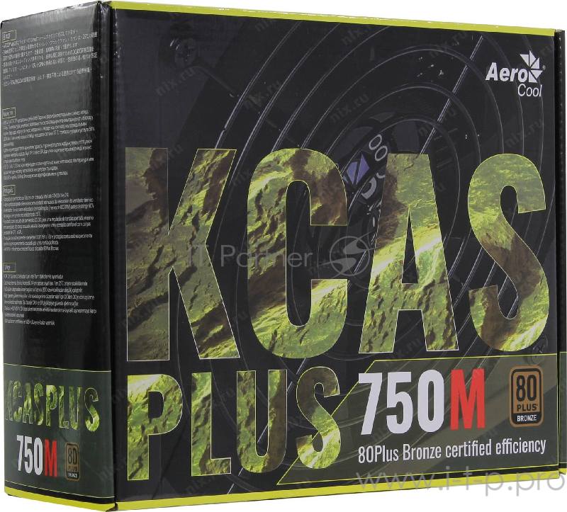 Блок питания Aerocool 750W RTL KCAS 750M-PLUS , 80 PLUS Bronze