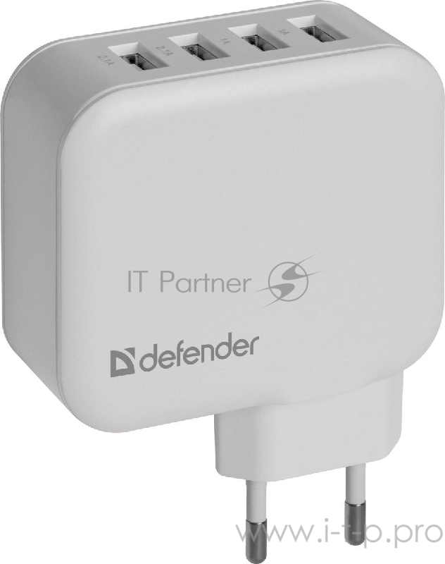 Аксессуар Defender Сетевой адаптер 4 порта USB, 5V / 6.2А (UPA-60) (83544)