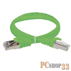 Патч-корды, Патч-панели ITK PC02-C5EF-1M5 Коммутационный шнур (патч-корд), кат.5Е FTP, 1,5м, зеленый