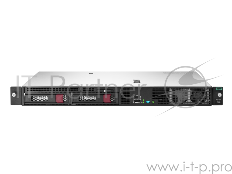 Сервер Сервер HPE ProLiant DL20 Gen10, 1x Intel Xeon E-2124 4C 3.3GHz, 1x16GB-U DDR4, S100i/ZM (RAID 0,1,5,10) noHDD (2 LFF 3.5'' HP) 1x290W NHP NonRPS (up2x500), 2x1Gb/s, noDVD, ClearOS, Rack1U (P06477-B21)