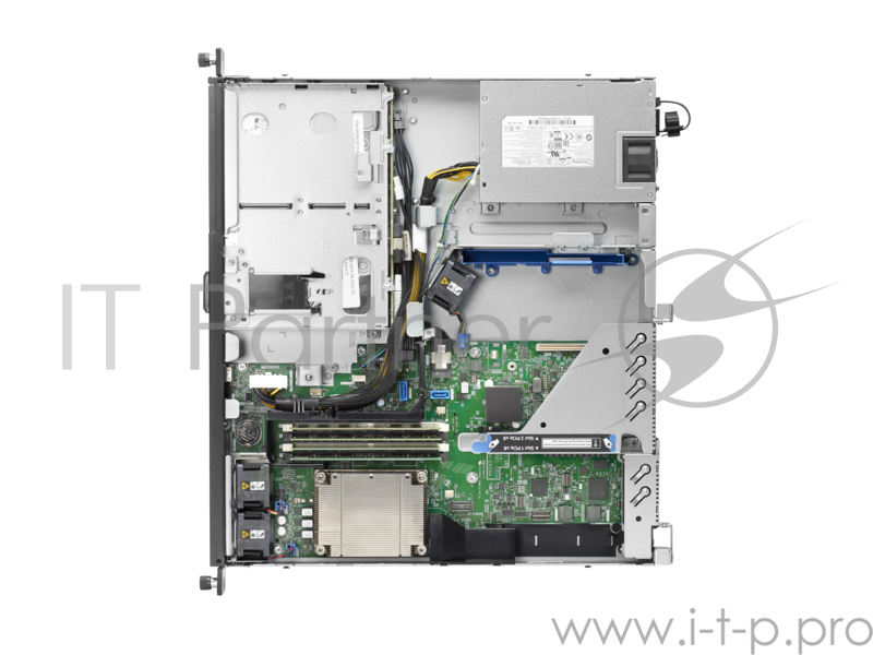 Сервер Сервер HPE ProLiant DL20 Gen10, 1x Intel Xeon E-2124 4C 3.3GHz, 1x16GB-U DDR4, S100i/ZM (RAID 0,1,5,10) noHDD (2 LFF 3.5'' HP) 1x290W NHP NonRPS (up2x500), 2x1Gb/s, noDVD, ClearOS, Rack1U (P06477-B21)