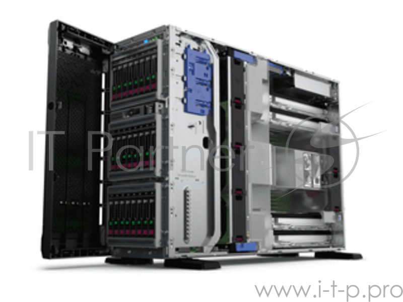 Сервер Сервер HPE ProLiant ML350 Gen10, 1(up2)x 3106 Xeon-B 8C 1.7GHz, 1x16GB-R DDR4, S100i/ZM (RAID 0,1,5,10) noHDD (4/12 LFF 3.5'' HP) 1x500W (up2), 4x1Gb/s, noDVD, iLO5Adv+OVStd, Tower-4U (877620-421)