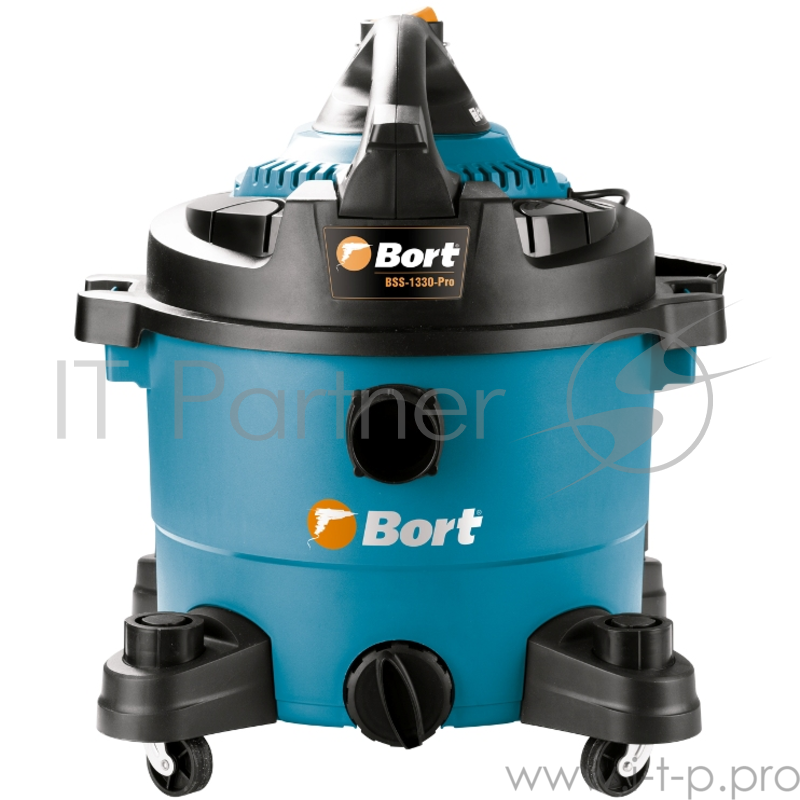 Пылесосы строительные Bort BSS-1330-Pro Пылесос строительный 98291803 { 1300 Вт, вместимость 30 л, 3600 л/мин, 8,3 кг, набор аксессуаров 9 шт }