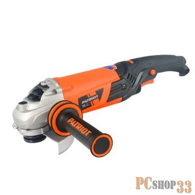 Шлифовальная машина PATRIOT AG 125 Машина углошлифовальная 110301215 { 1300Вт, диаметр диска 125мм, вибро, пылезащищенная }