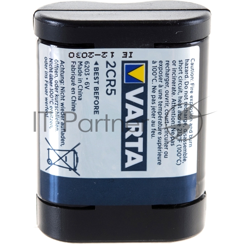 Элемент питания Varta Professional литиевая 2CR5, 1400mAh, 6В
