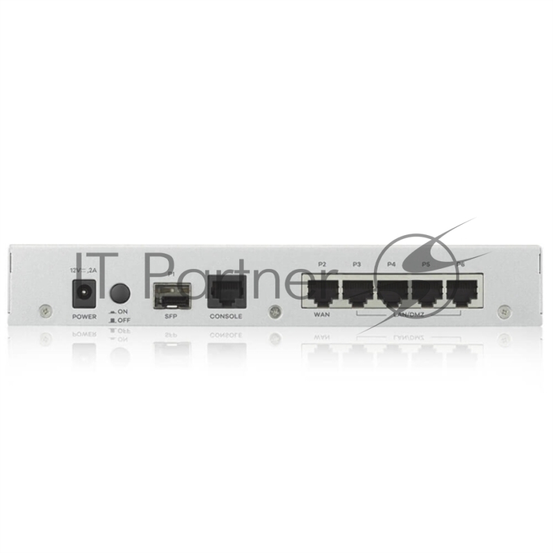 Сетевое оборудование ZYXEL VPN50-RU0101F Межсетевой экран VPN50, 2xWAN GE (RJ-45 и SFP), 4xLAN/DMZ GE, USB3.0, AP Controller (4/36), включена подписка на 1 год фильтрации контента (CF) и Geo IP