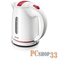 Чайник Чайник PHILIPS HD4646/40, 2400Вт, белый и красный