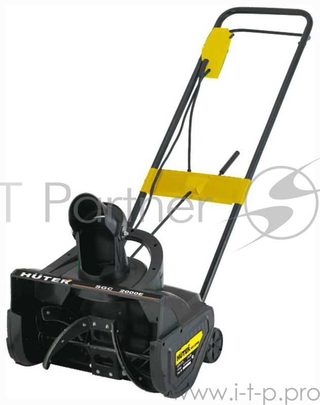 Снегоуборочная техника Huter SGC 2000E 70/7/6 Снегоуборщик { несамоходный, электро, 2000Вт (2,5л/с), 2600об/мин, Захват шир/выс - 40/16, 12кг }