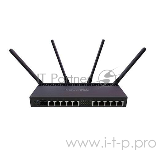 Сетевое оборудование Mikrotik RB4011iGS+5HacQ2HnD-IN Маршрутизатор 1.4ГГц, 4 ядра, 1GB RAM, 512MB NAND, 10x 10/100/1000 LAN, 1 SFP+, 2,4Ghz/5Ghz, 802.11a/b/g/n/ac