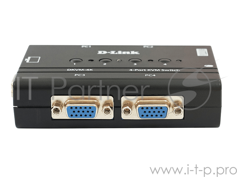 Переключатель D-Link DKVM-4K/A7B/B1A/B2 4-портовый KVM-переключатель с портами PS2