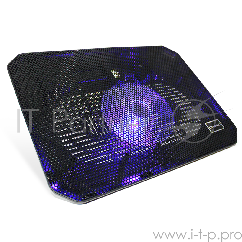 Аксессуар к ноутбуку CROWN Подставка для ноутбука CMLC-M10 black (Для ноутбуков диагональю до 17”, подсветка, 1*кулер D140*15mm)