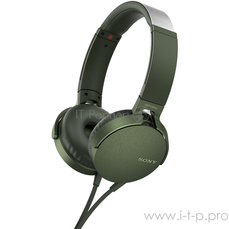 наушники SONY MDRXB550APG.E зеленый