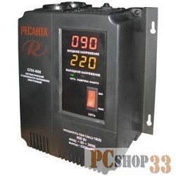 Ресанта Стабилизаторы напряжения Ресанта СПН-900 63/6/23 Стабилизатор {Настенный , 220В±8%, Габариты 206х133х230, Вес 4 кг}