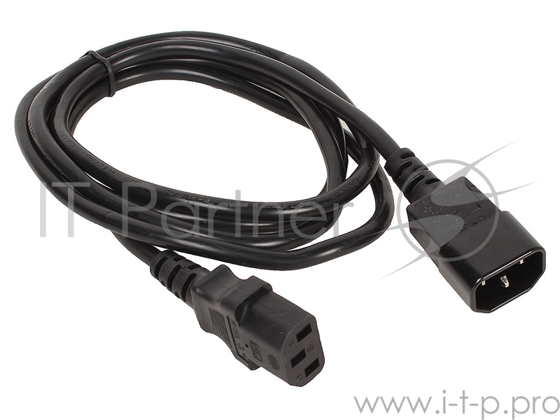 Кабель питания 3Cott 3C-PC-C13-C14, 1.8м, для подключения монитора к системному блоку, 10A