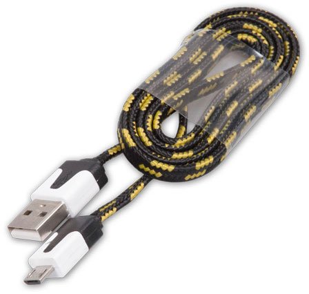 Кабель MicroUSB-USB Ritmix RCC-211 black для синхронизации/зарядки, 1м, ткан. опл.