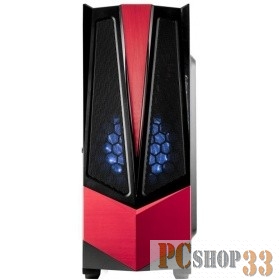 Корпус 3Cott G10 черный , ATX, без БП, игровой, 1x USB 3.0, 1x USB 2.0, окно, 2х 12см LED