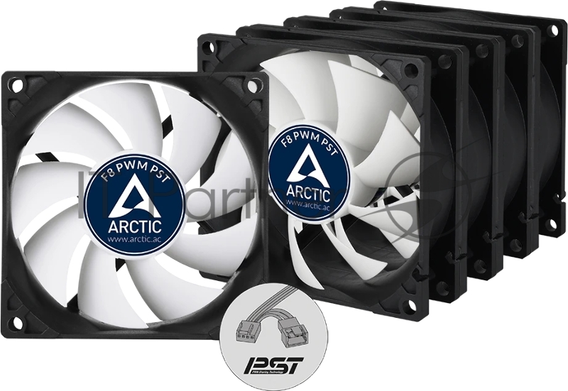Вентилятор Case fan ARCTIC F8 PWM PST Value pack (5pc) (ACFAN00064A)