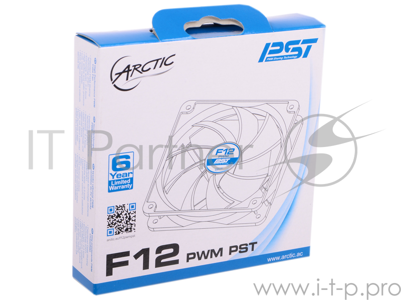 Вентилятор Case fan ARCTIC F12 PWM( PST) - retail AFACO-120P0-GBA01