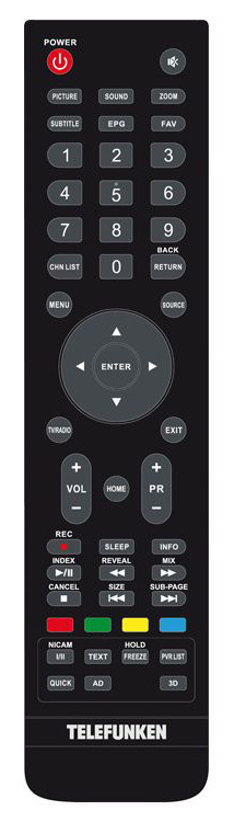 READY/50Hz/DVB-T/DVB-T2/DVB-C/