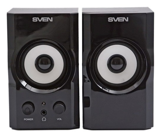 Колонки Sven SPS-605 2.0 черный 6Вт