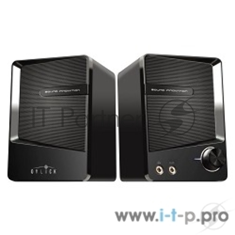 Колонки Oklick OK-126 2.0 черный 6Вт портативные
