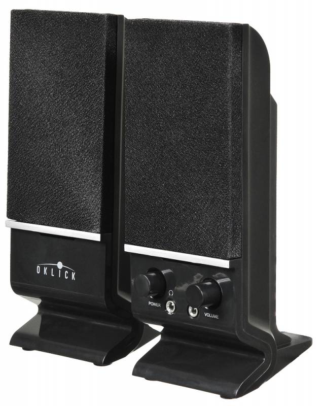 Колонки Oklick OK-115 2.0 черный 6Вт
