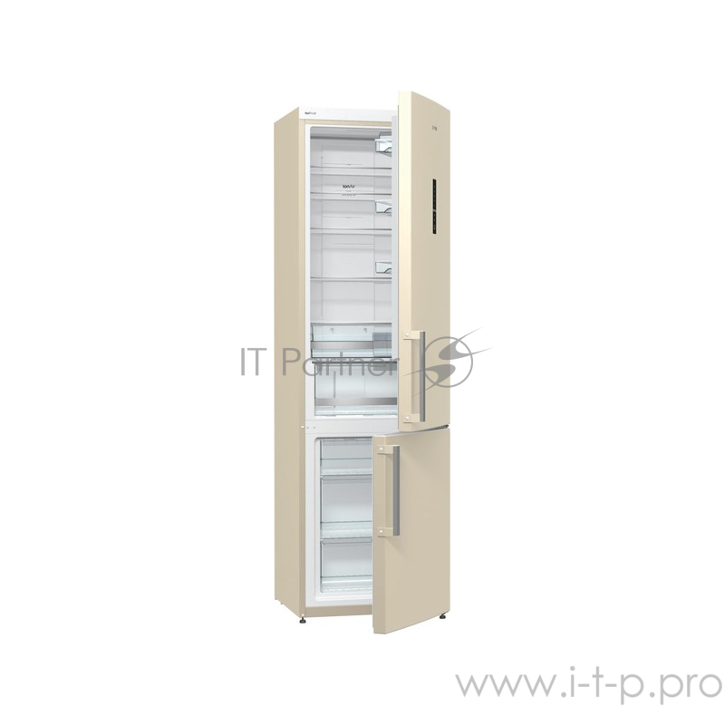 Холодильник Gorenje NRK6201MC-O бежевый/серебристый (двухкамерный)