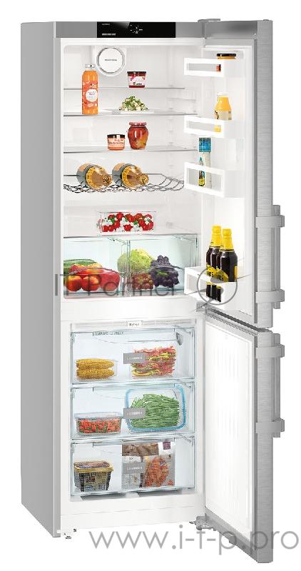 Холодильник LIEBHERR CNef 3515 нержавеющая сталь (двухкамерный)