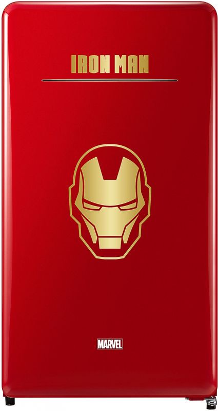 Холодильник Daewoo FN-15IR красный/рисунок (однокамерный)