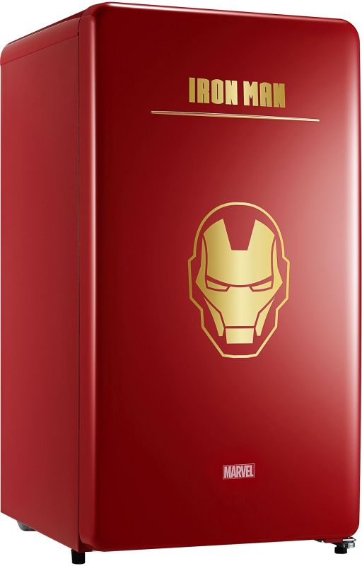 Холодильник Daewoo FN-15IR красный/рисунок (однокамерный)