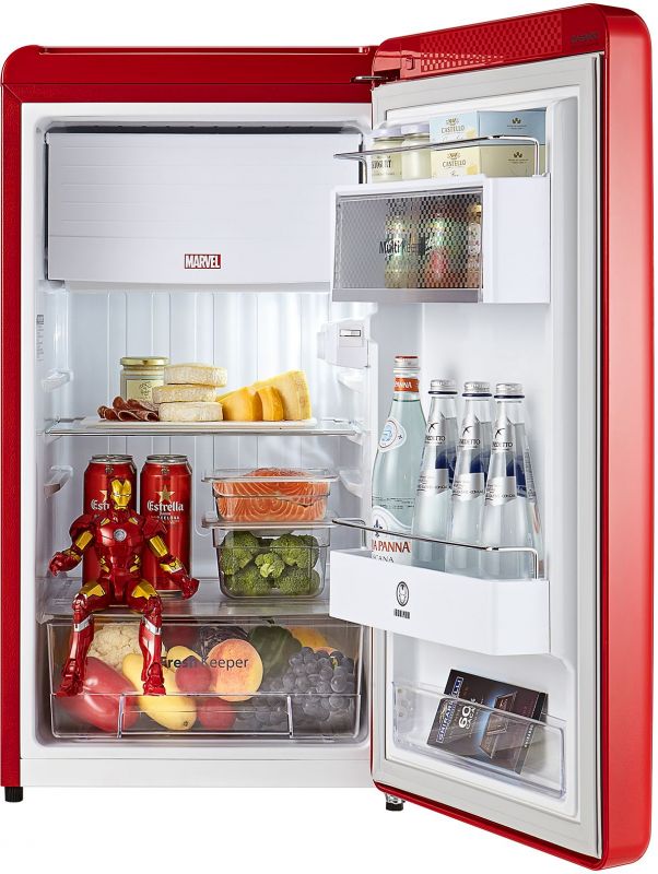 Холодильник Daewoo FN-15IR красный/рисунок (однокамерный)