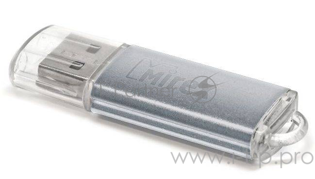 Флеш Диск 4GB Mirex Unit, USB 2.0, Серебро