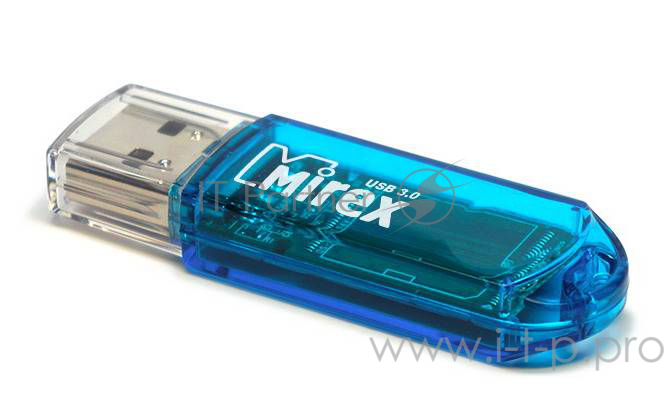 Флеш Диск 4GB Mirex Elf, USB 2.0, Синий