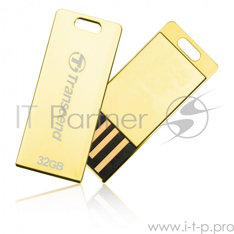 Флеш Диск 32GB Transcend T3G JetFlash, USB 2.0, Золотистый