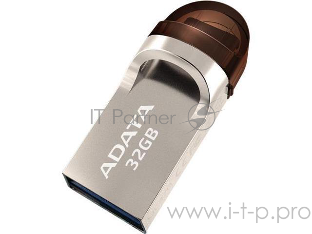 Флеш Диск 32GB A-DATA DashDrive UC370 OTG, USB 3.1/Type-C, Золотой