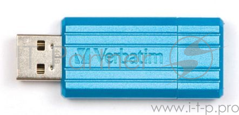 Флеш Диск 16GB VERBATIM PinStripe, Синий, 49068, USB 2.0