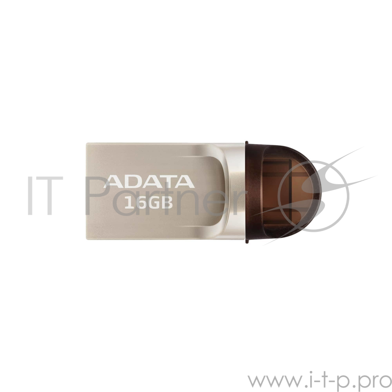 Флеш Диск 16GB A-DATA DashDrive UC370 OTG, USB 3.1/Type-C, Золотой