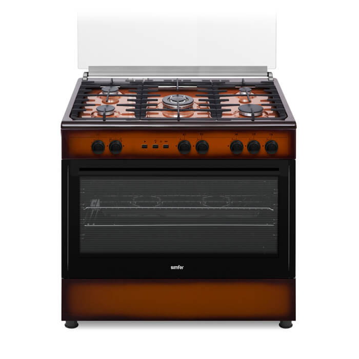 Плита газовая Simfer F96GD52001 коричневый