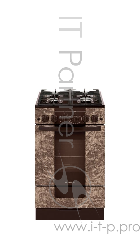 Газовая плита Gefest 5500-02 0114 коричневый с рисунком мрамор