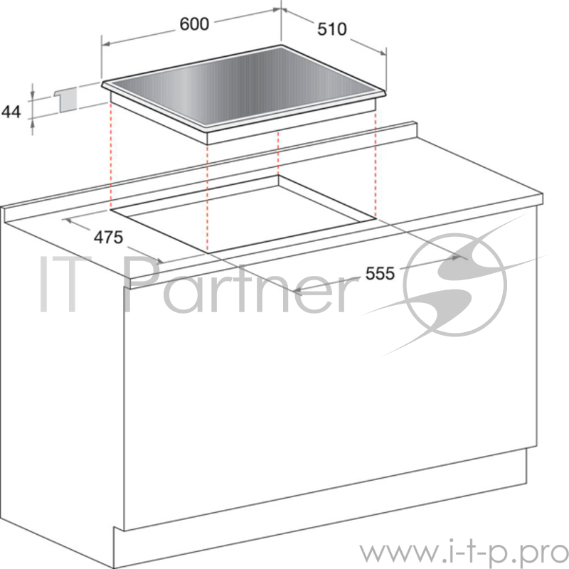 Варочная поверхность газовая Hotpoint-Ariston TQG 641 BK/HA, закаленное стекло, черная