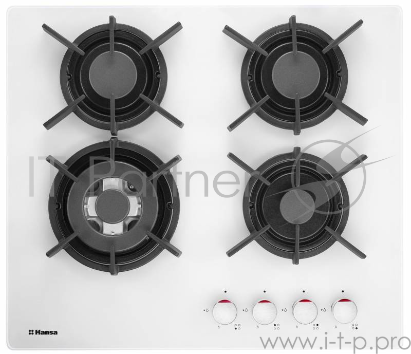 Варочная поверхность газовая Hansa BHKW61138 белый