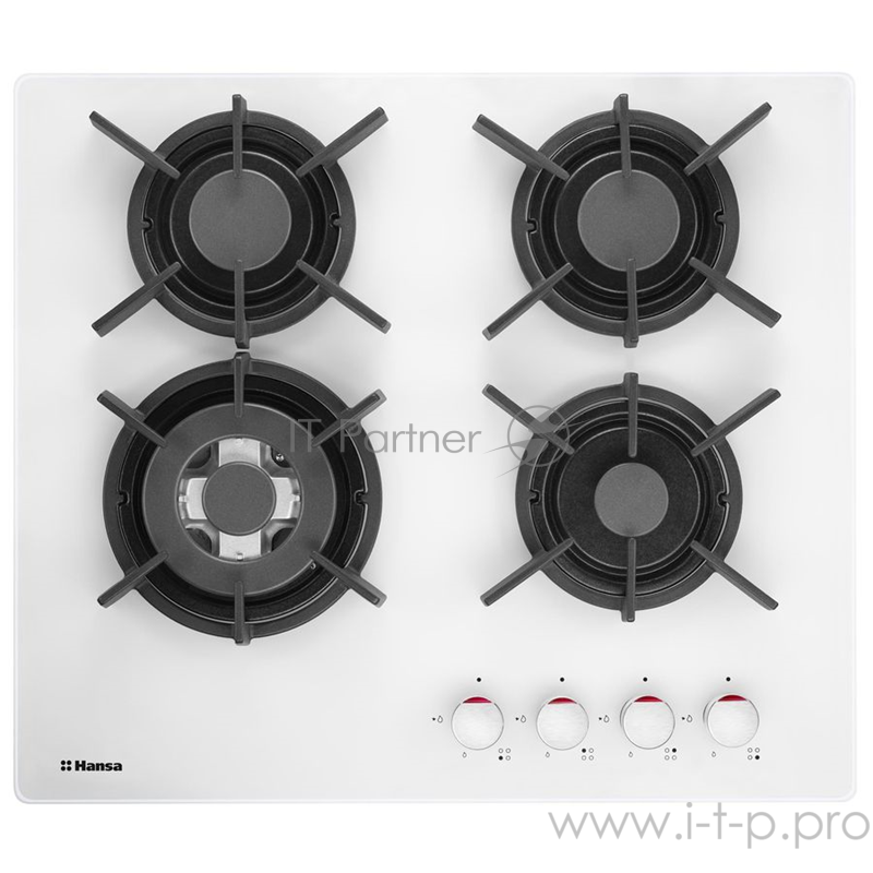 Варочная поверхность газовая Hansa BHKW61138 белый