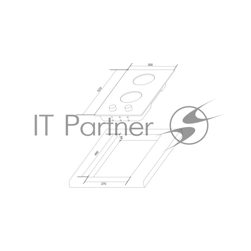 Варочная поверхность газовая Hansa BHKS31037 черный