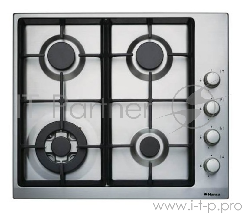 Варочная поверхность газовая Hansa BHGI63112028 серебристый