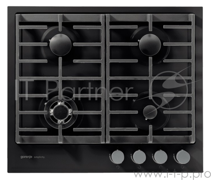 Варочная поверхность газовая Gorenje G6SY2B черный