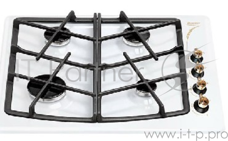 Варочная поверхность газовая Gefest СН 1211 К62, эмалированная сталь, белая