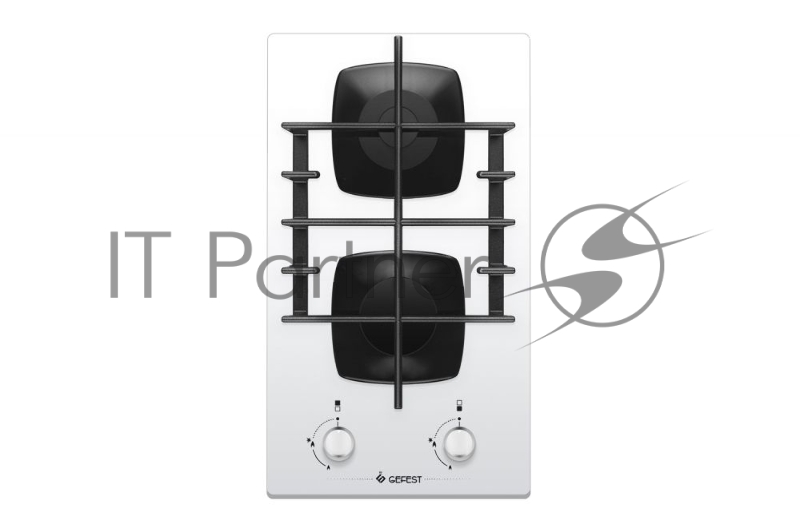 Варочная поверхность газовая Gefest ПВГ 2003 К12, закаленное стекло, белая