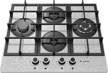 Варочная поверхность газовая Gefest 2231-01 К46, закаленное стекло, серая