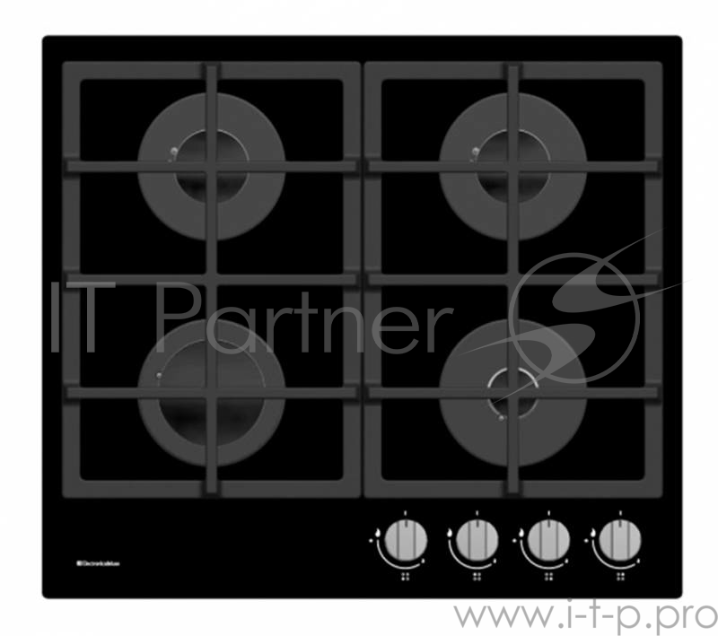 Варочная поверхность газовая Electronicsdeluxe GG4 750229F-012 стекло черное